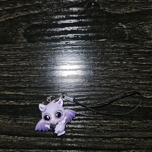 🌺 Lot B/E Cute Purple Bat Keychain Charm #2